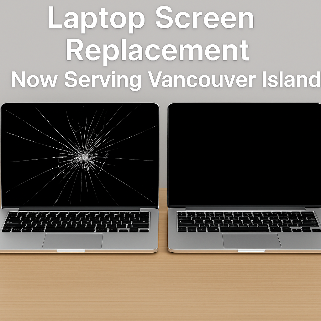Laptop screen replacement service for Vancouver Island – Moe Repair